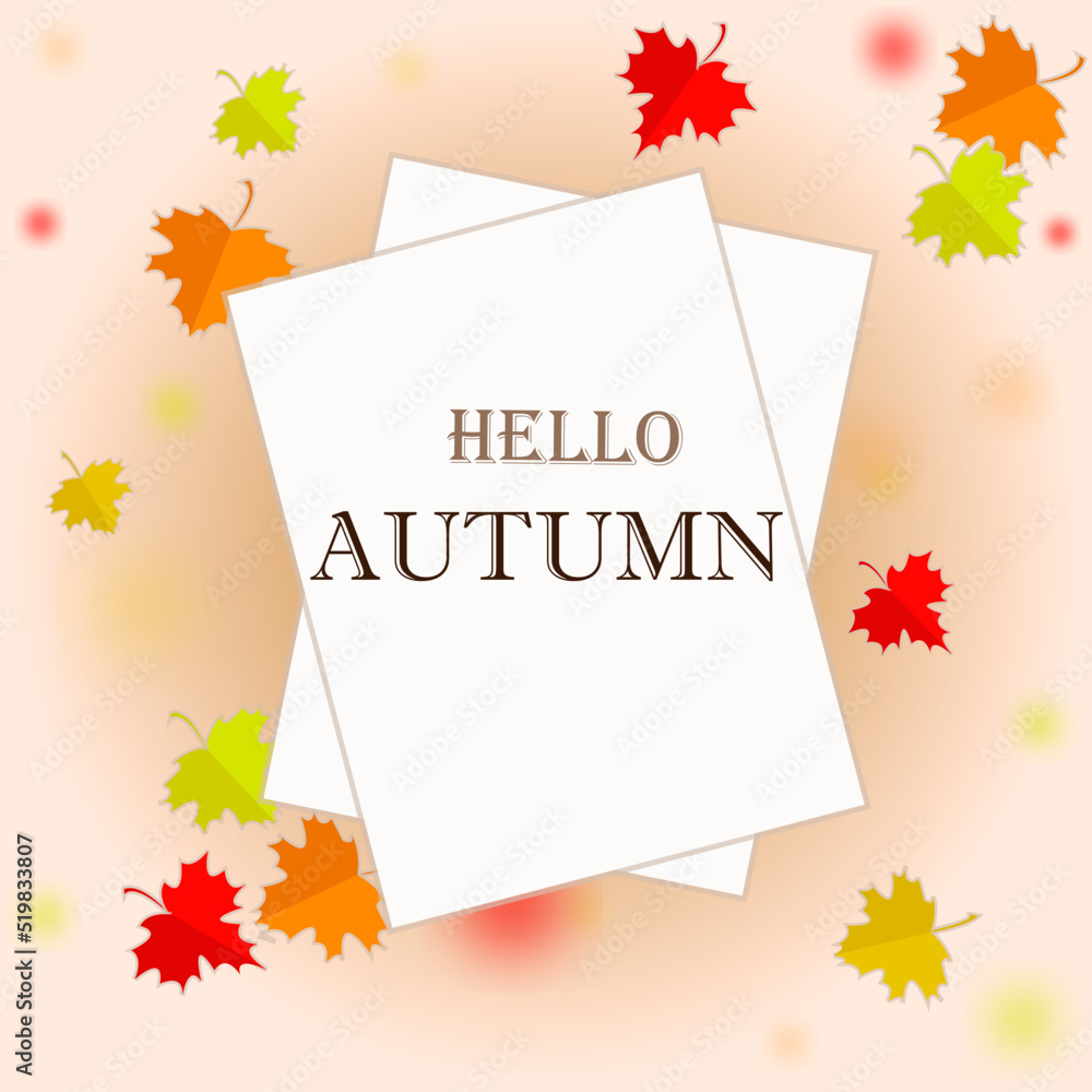 background with autumn leaves, hello autumn, autumn background