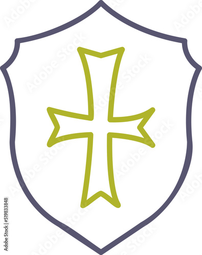 Unique Sheild Vector Icon