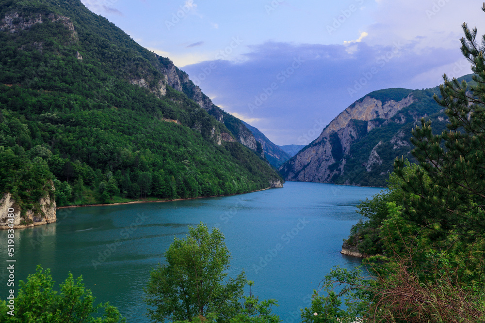 Amazing View to the Nature and Drina river of Bosnia and Herzegovina, Balkans