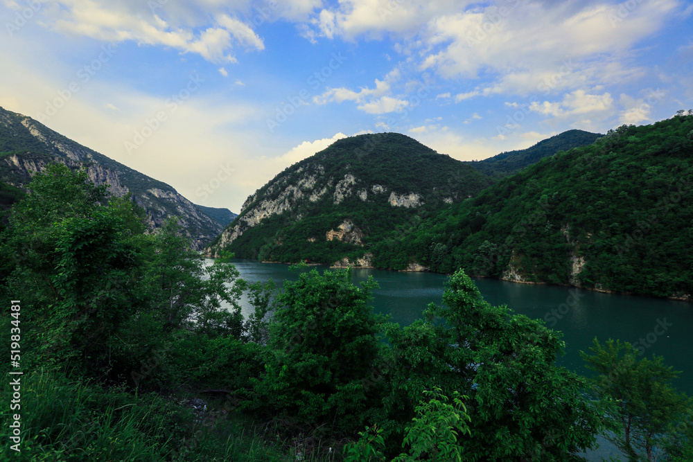 Fototapeta premium Amazing View to the Nature and Drina river of Bosnia and Herzegovina, Balkans