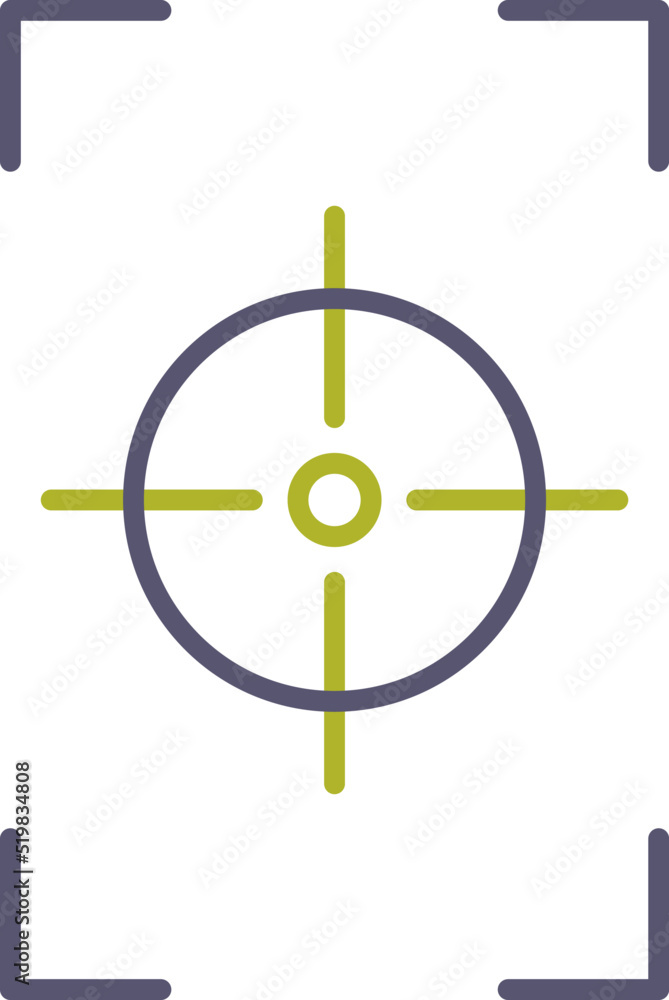 Unique Focus Vertical Vector Icon Unique Focus Vertical Vector Icon