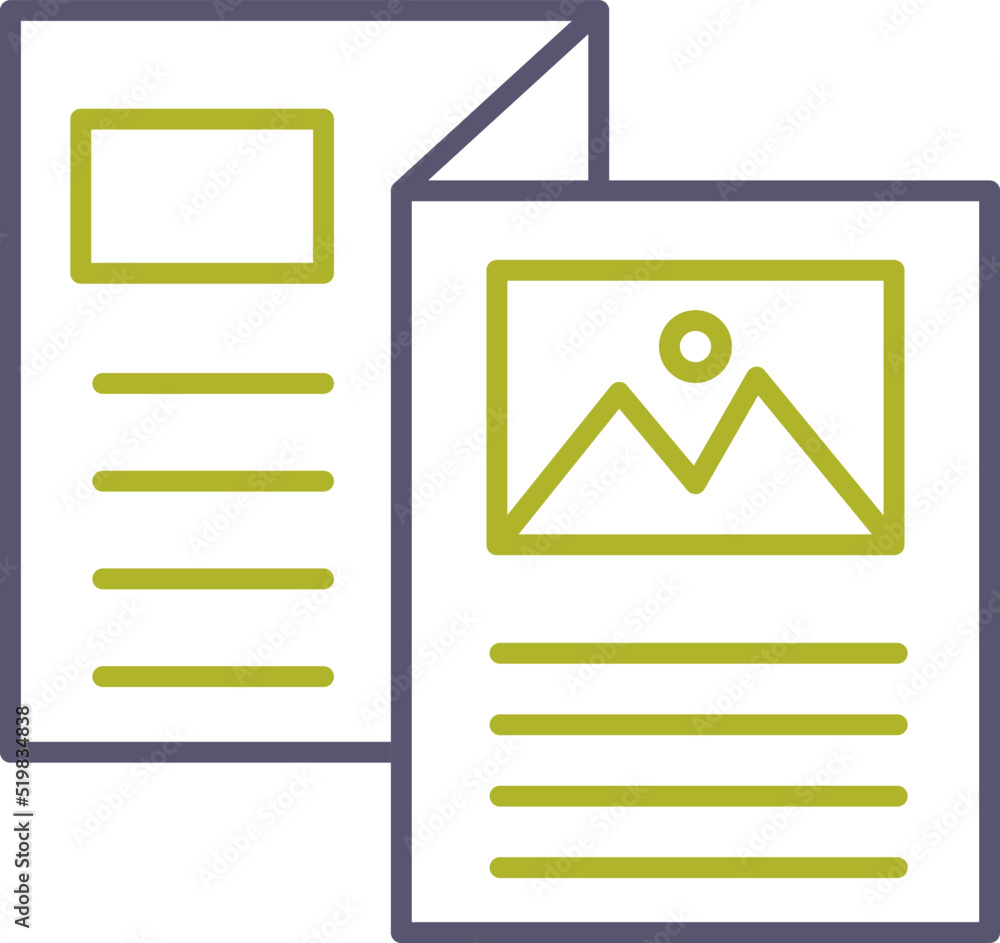 Brochure Vector Icon Brochure Vector Icon