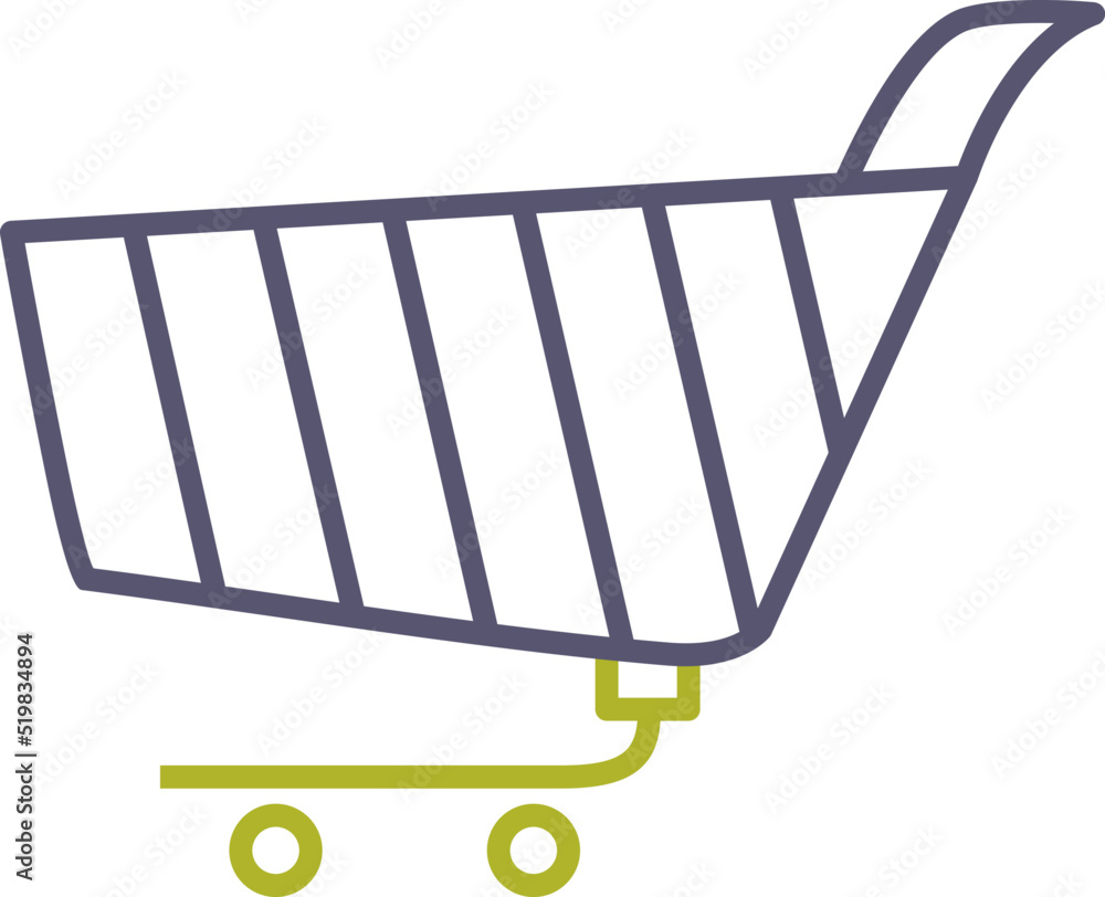 Unique Shopping Cart Vector Icon Unique Shopping Cart Vector Icon