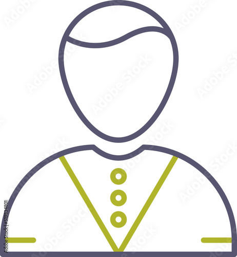 Casino Dealer Vector Icon