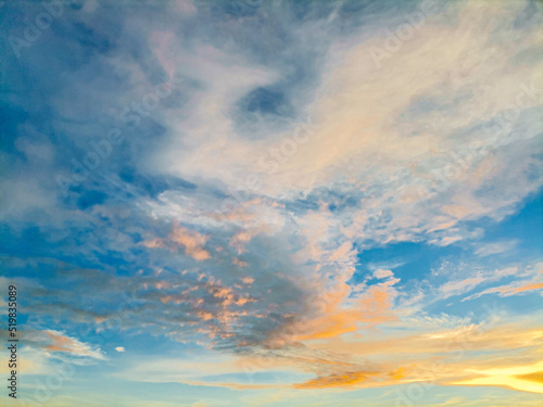sunset sky with clouds © Iarohan