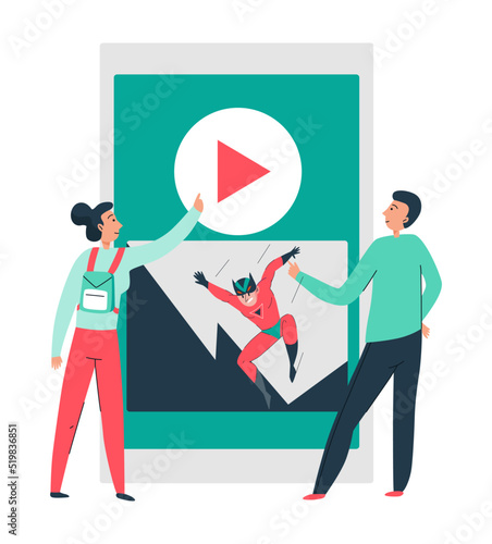 Cinema Play Screen Composition