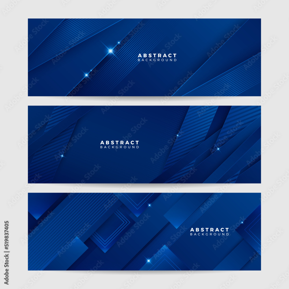Blue abstract vector long banner. Minimal background with arrows and copy space for text. Social media cover and web banner template Blue abstract vector long banner. Minimal background with arrows and copy space for text. Social media cover and web banner template