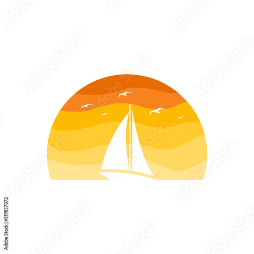 sailing boat on the sea
