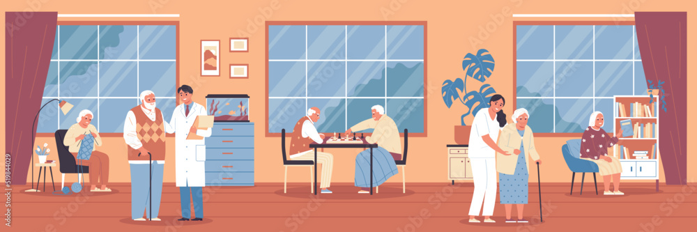 Flat Nursing Home Composition Flat Nursing Home Composition