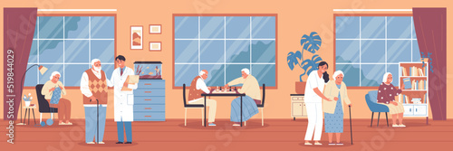 Flat Nursing Home Composition