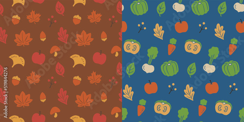 colorful pattern of autumn nature