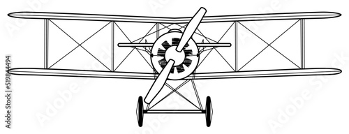 Fotografía 3d rendered illustration of an airplane