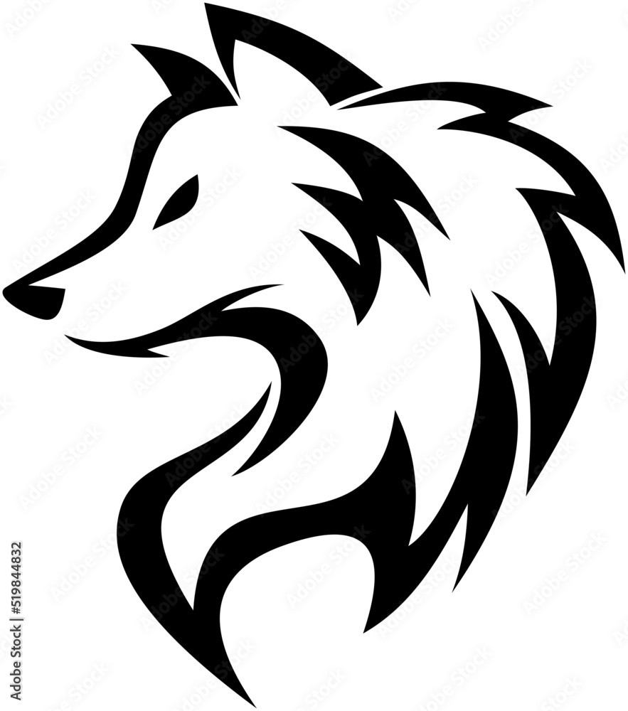 Wolf head icon Wolf head icon