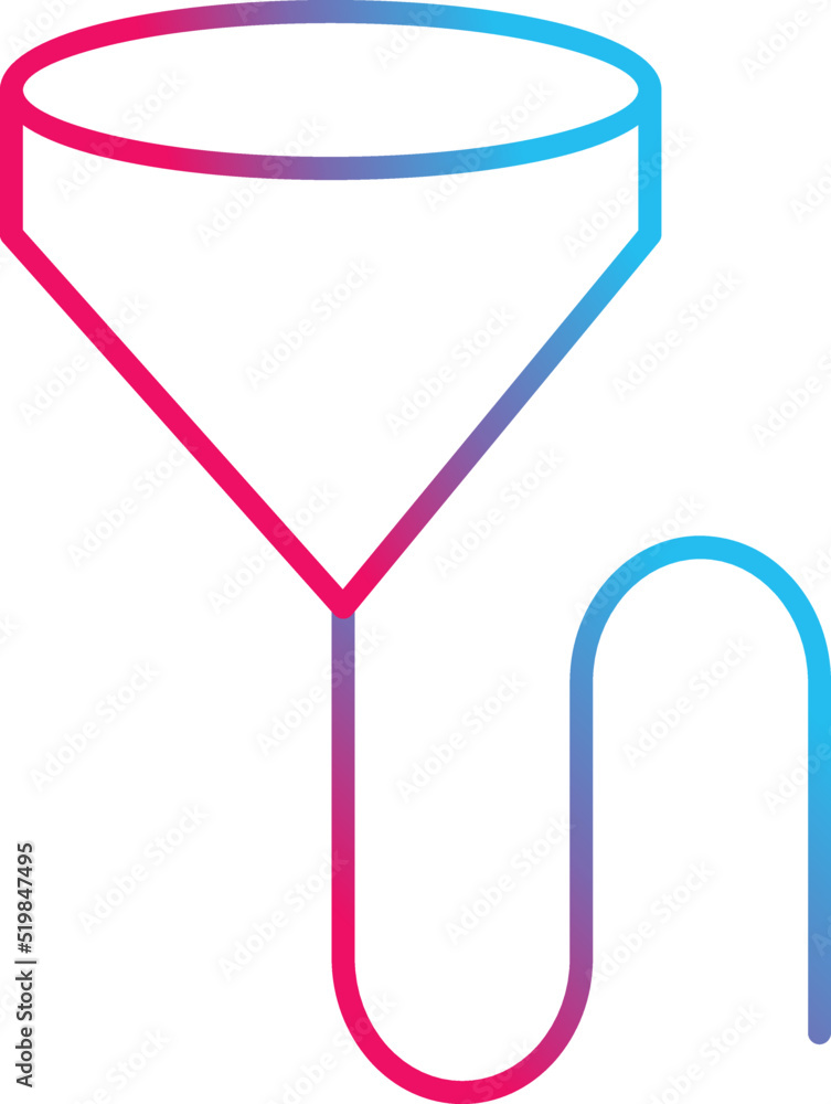 Unique Beer Bong Vector Icon