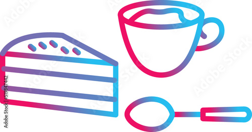 Coffee Served Vector Icon