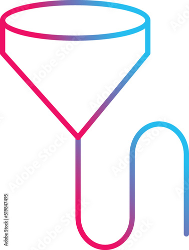 Unique Beer Bong Vector Icon