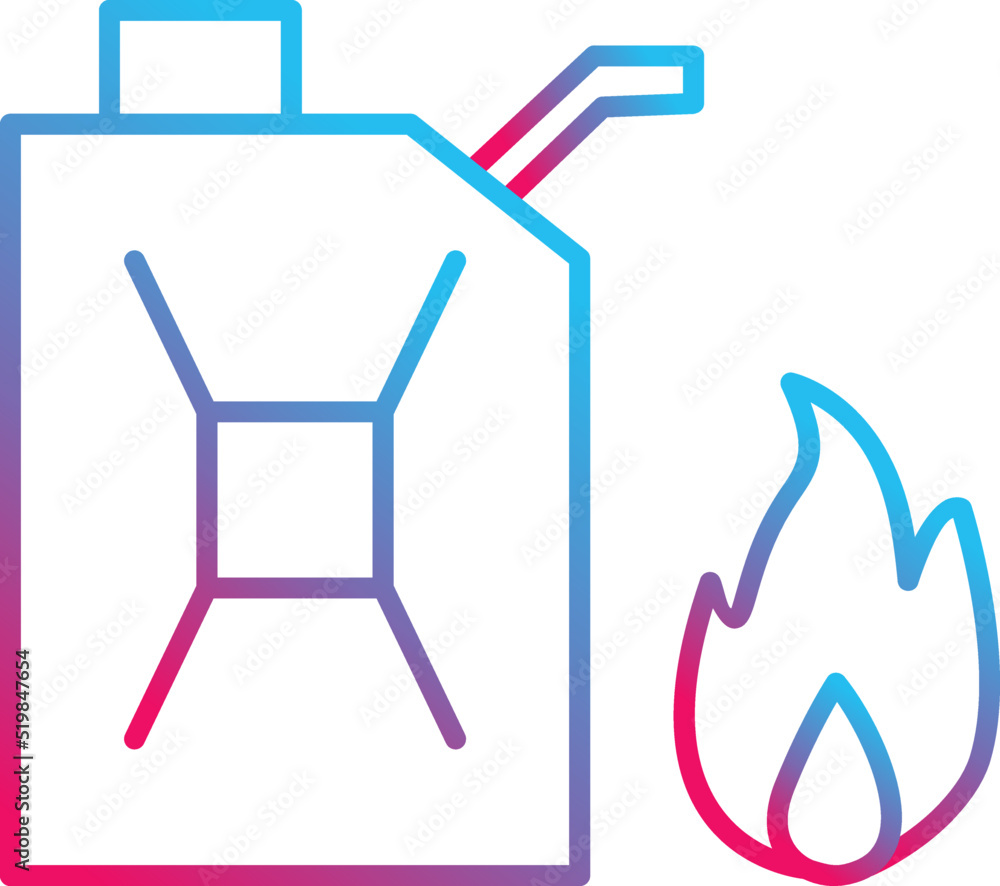 Unique Fuel to Fire Vector Icon Unique Fuel to Fire Vector Icon