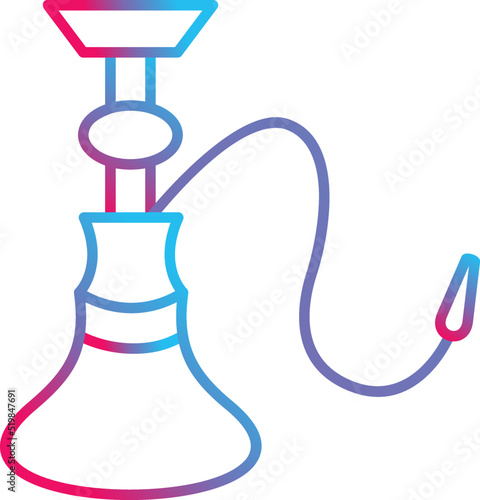 Unique Hookah Vector Icon