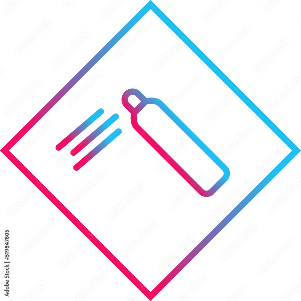 Pressurized Cylinder Vector Icon Pressurized Cylinder Vector Icon