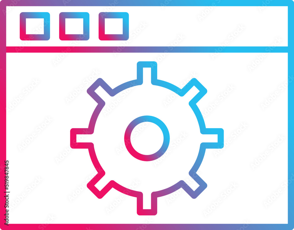 Unique Settings Vector Icon Unique Settings Vector Icon