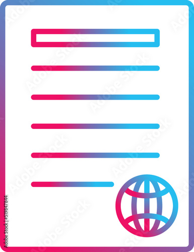 Unique Press Releases Vector Icon