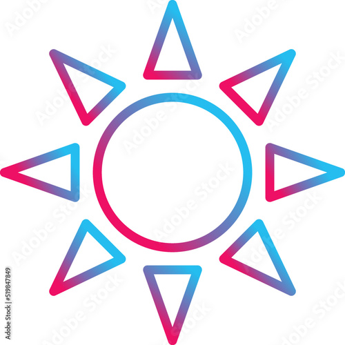 UV Radiation Vector Icon