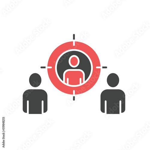 Business targeting icons symbol vector elements for infographic web