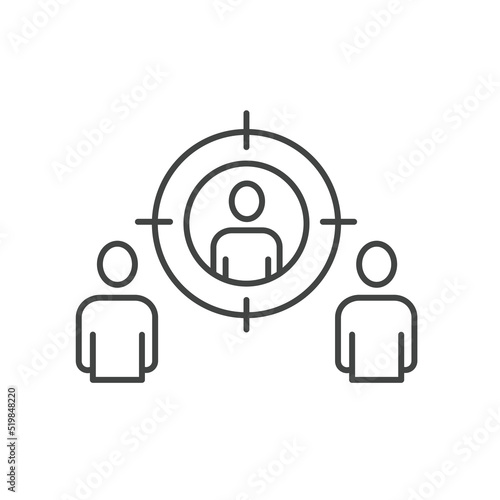 Business targeting icons symbol vector elements for infographic web