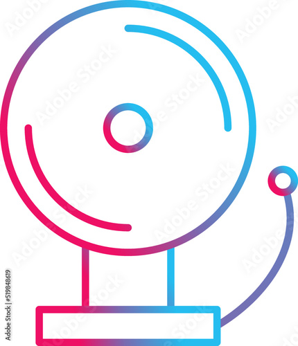 Unique Fire Alarm Vector Icon
