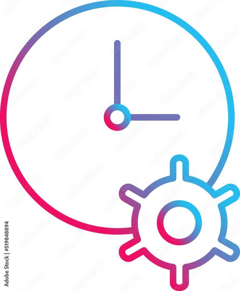 Unique Time Optimization Vector Icon Unique Time Optimization Vector Icon
