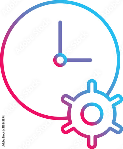 Unique Time Optimization Vector Icon