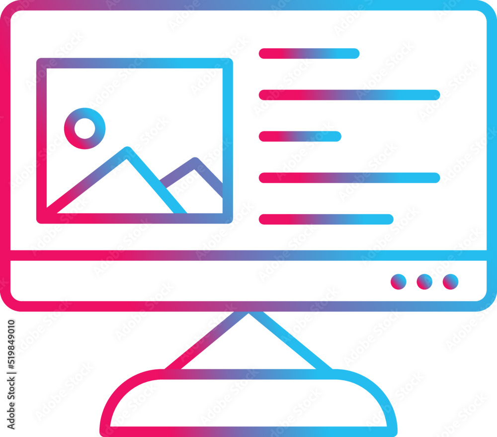 Unique Content Planning Vector Icon Unique Content Planning Vector Icon