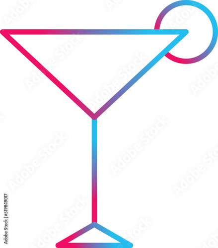 Unique Cosmopolitan Vector Icon