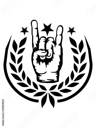 Heavy Metal Lorbeerkranz Logo 