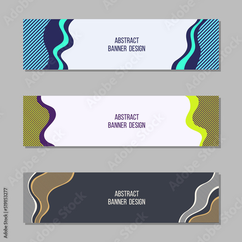 Set of 3 abstract vector ba...