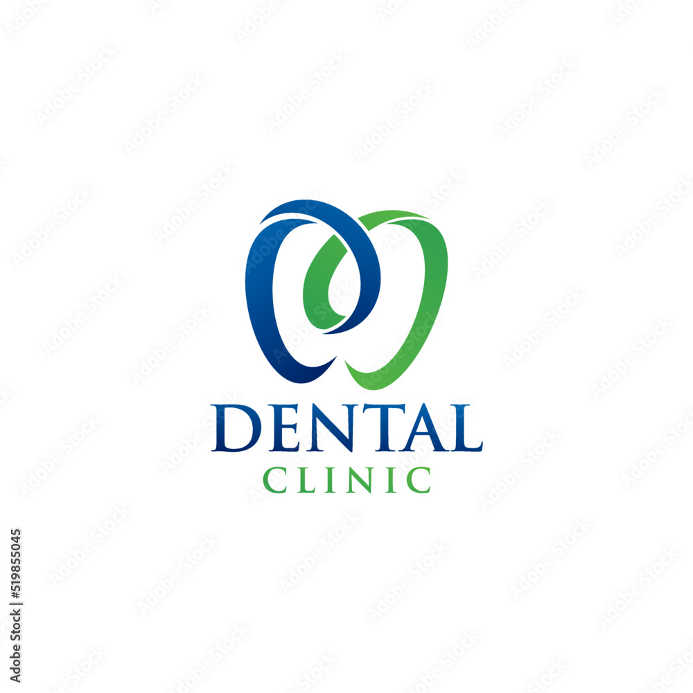 LETTER M DENTAL LOGO DESIGN