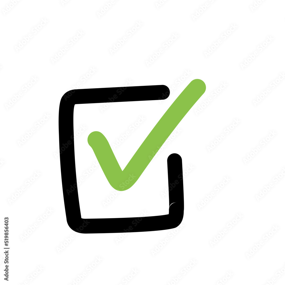 Checklist hand drawn, Check, Sign, Checklist elements Checklist hand drawn, Check, Sign, Checklist elements