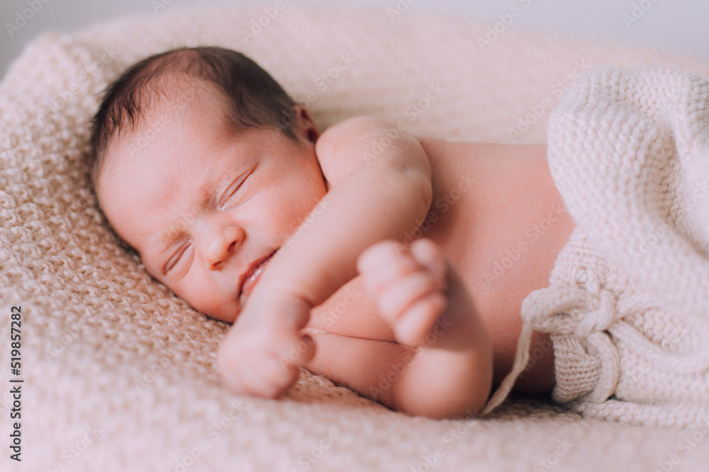 Sleeping newborn baby lifestyle . Sweet baby's dream. Sleeping newborn baby lifestyle . Sweet baby's dream.