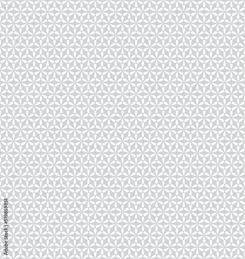 Small Flowers Vector modern seamless pattern, gray textile print, stylish background, abstract texture