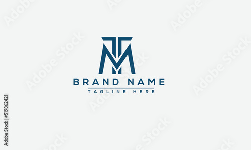 Logo design letter MT . Elegant modern. Vector template.