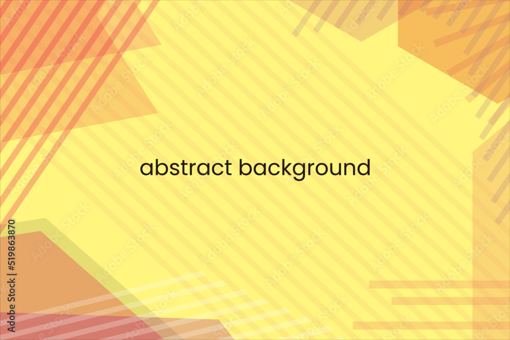 Yellow flat abstract background