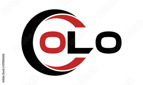 OLO swoosh three letter logo design vector template | monogram logo | abstract logo | wordmark logo | letter mark logo | business logo | brand logo | flat logo | minimalist logo | text | word | symbol photo