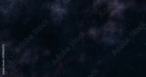 Nebula background. Galaxy in the universe. 3d rendering. 