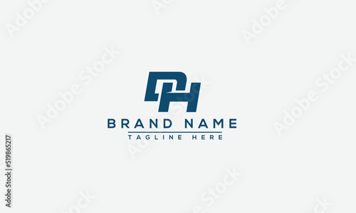 Logo design letter DH . Elegant modern. Vector template.
