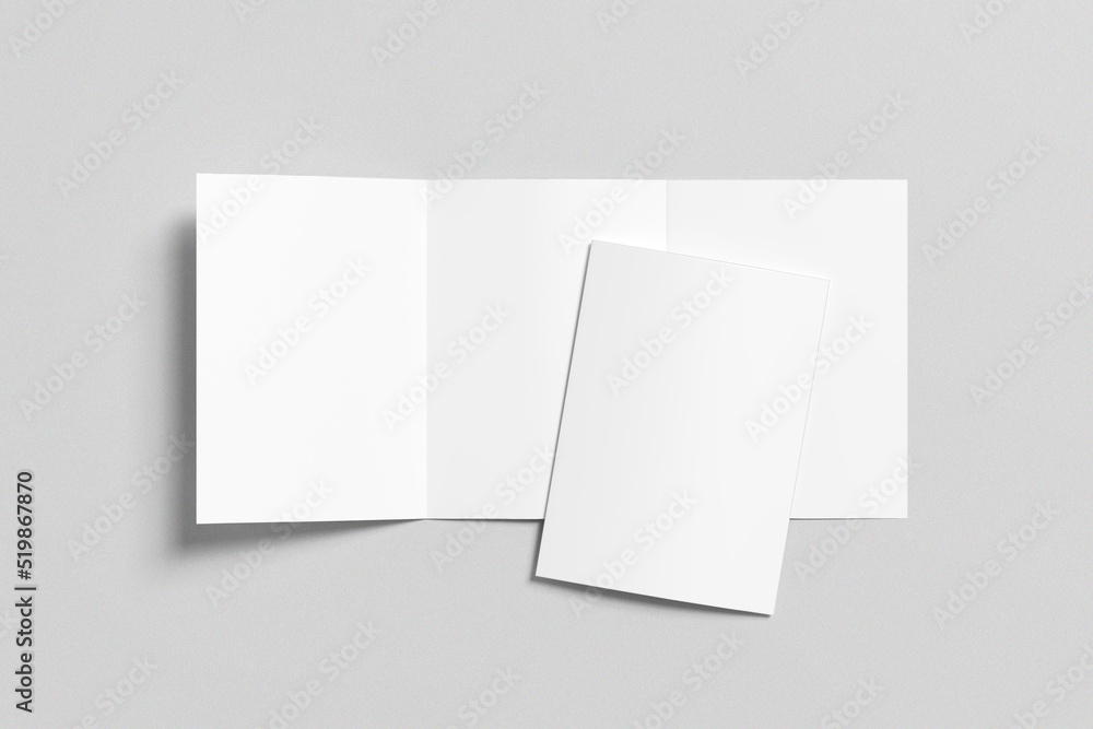 A4 Trifold Brochure Mockup A4 Trifold Brochure Mockup