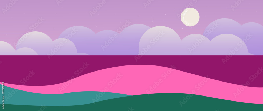 Vector illustration. Concept of nature, landscape and mountains. Cartoon style drawings. Perfect as screensaver, cover and wallpaper. Vector illustration. Concept of nature, landscape and mountains. Cartoon style drawings. Perfect as screensaver, cover and wallpaper.