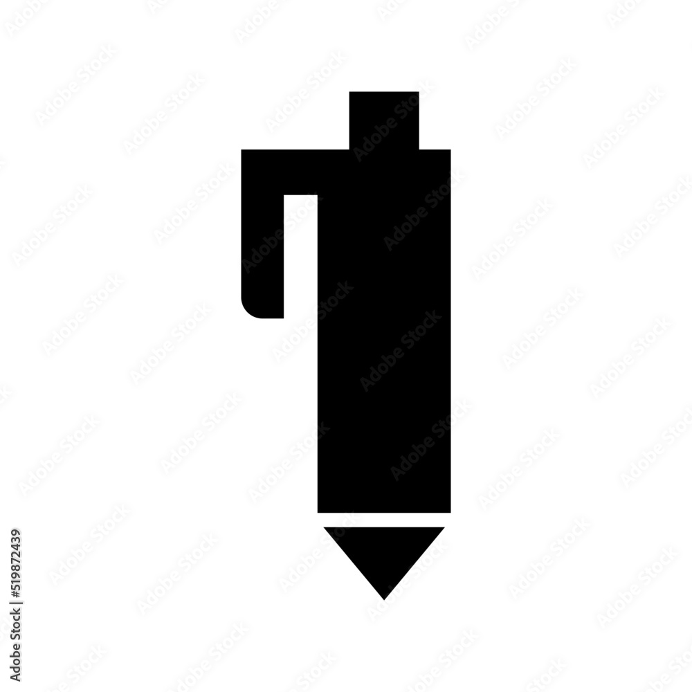 ballpoint icon or logo isolated sign symbol vector illustration - high quality black style vector icons
