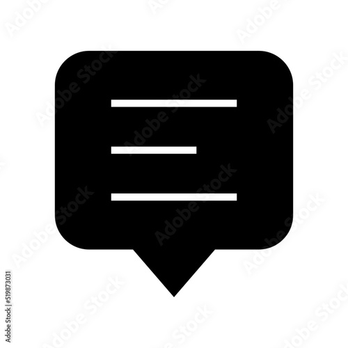 comment icon or logo isolated sign symbol vector illustration - high quality black style vector icons 