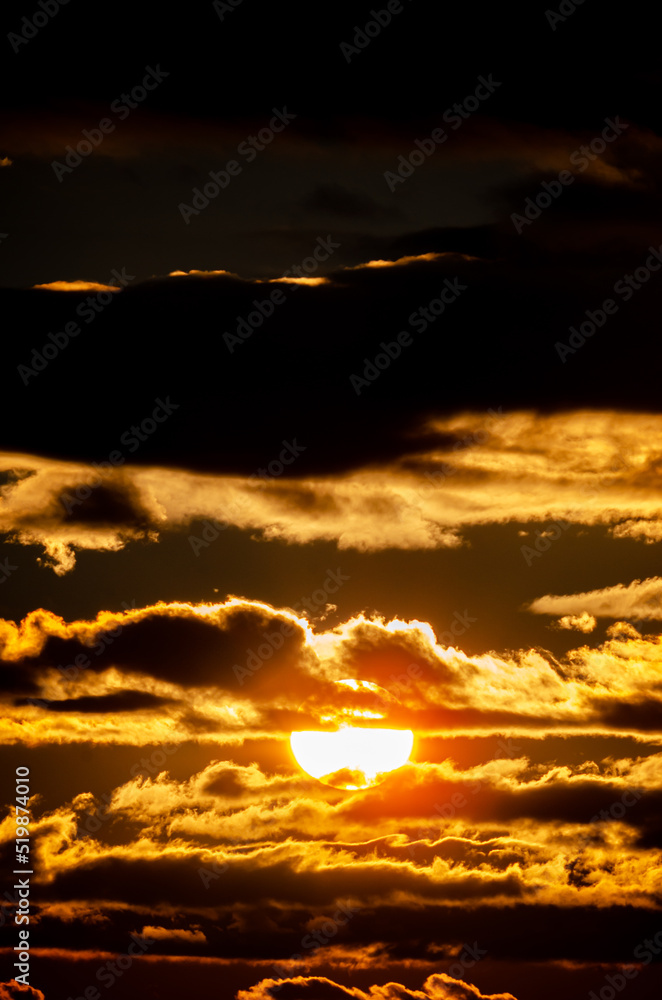 Sunset. When the sun, so close, big, crimson red, fantastically beautiful, saying goodbye to a summer day, gently gives the last warm rays. Sunset. When the sun, so close, big, crimson red, fantastically beautiful, saying goodbye to a summer day, gently gives the last warm rays.
