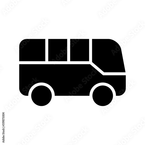 minibus icon or logo isolated sign symbol vector illustration - high quality black style vector icons
